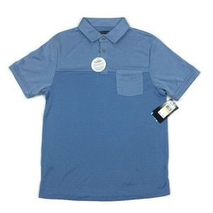 PGA Tour Mens Golf Polo Shirt Pocket UPF Stretch